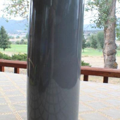 Lot #87: Vintage Japanese Tall Vase w/ Hallmark on Bottom