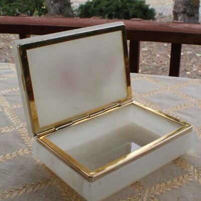 Lot #89: Vintage Italian Marble Jewelry/Trinket Box