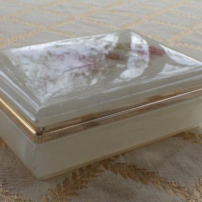 Lot #89: Vintage Italian Marble Jewelry/Trinket Box