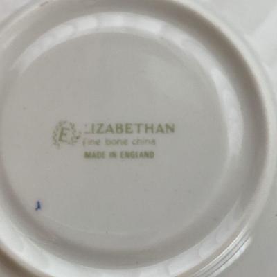 #103  ANTIQUE TEA CUP & SAUCER  ELIZABETHAN FINE BONE CHINA