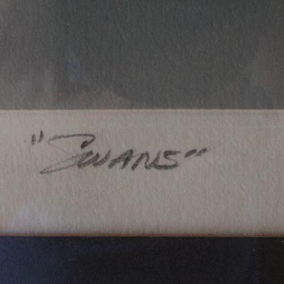 Lot #98: Vintage SIGNED Paper Cast Framed Fine Art