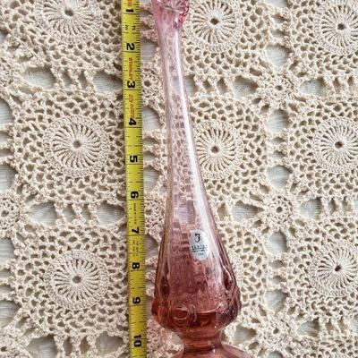 Lot 103: Fenton Pink Vase