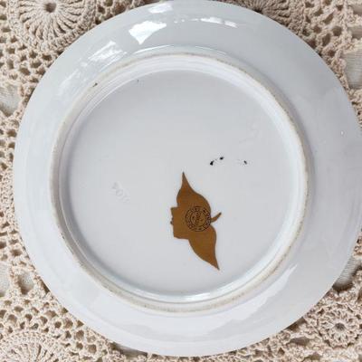 Lot 112: Limoges Bee Bowl, Limoges Chrysanthemums Plate & 3 Pickard Plates