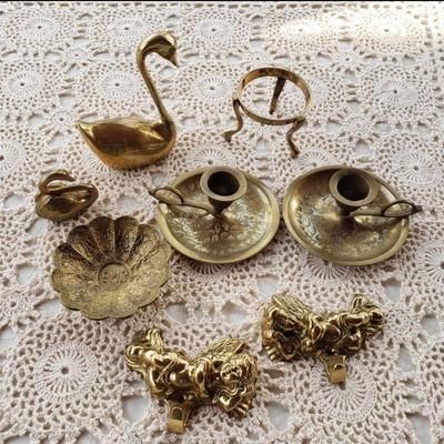 Lot 114: Brass Deco Lot