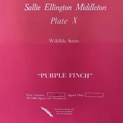 Lot 4 - Three Signed Sallie Middleton Framed Prints