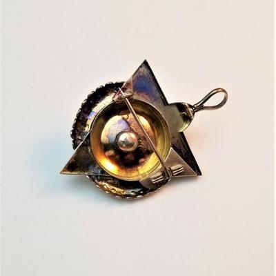 Lot #88  Antique Victorian 18kt gold and Coral Brooch/pendant - ca. 1870