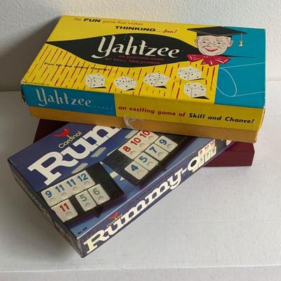 #133   VINTAGE GAMES YAHTZEE SCRABBLE & RUMMY