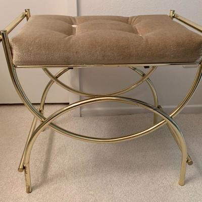 #149   METAL VANITY BENCH