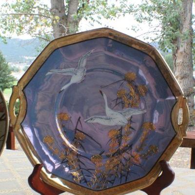 Lot #120: Pair of Vintage Bird Themed Plates