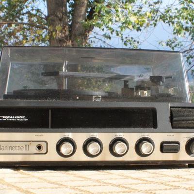 Lot #123: Vintage REALISTICâ„¢ Clarinette II Model 13-1180 Record Player and Reciever UNTESTED