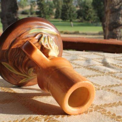 Lot #127: Vintage ROSEVILLEâ„¢ Mid Century Modern Candle Stick Holder
