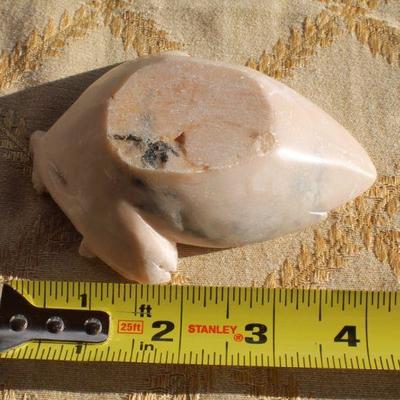 Lot #128: Hand Painted Ceramic Bird and Carved Soapstone Deco