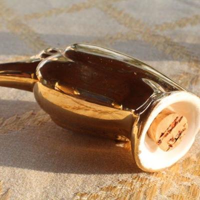Lot #137: Vintage LIMOGESâ„¢ Swan Pair, Brass Duck Platter and Gold Plated Mid Century Modern Salt and Pepper Bird Shakers