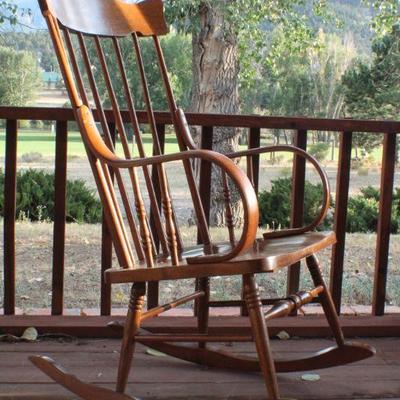 Lot #138: Vintage Wood Rocking Chair