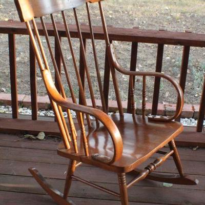 Lot #138: Vintage Wood Rocking Chair