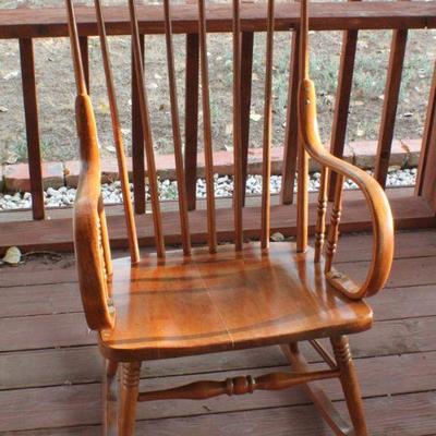 Lot #138: Vintage Wood Rocking Chair