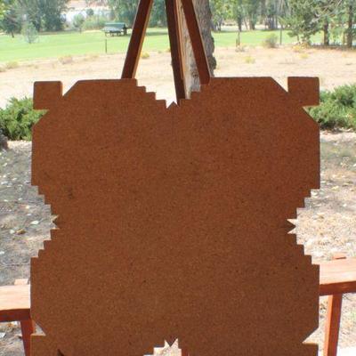 Lot #143: Vintage Navajo Sand Painting 16" x 16" 