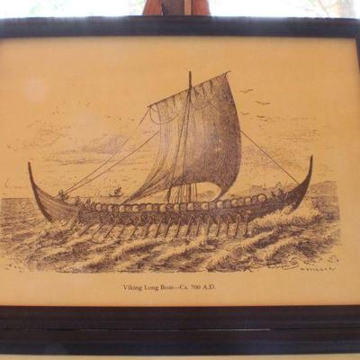 Lot #148: Vintage Series of (3) Nautical Ship Scenes (10" x 7.5" Each)