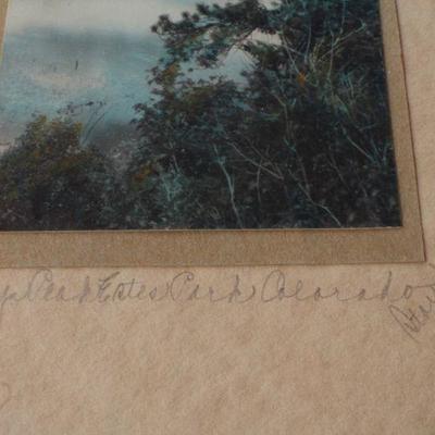 Lot #149: Antique "LONG'S PEAK ESTES PARK" Original ART Signed 