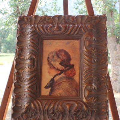 Lot #151: Vintage RENIOT "Portrait of a Woman" Reproduction Art by Academy Arts