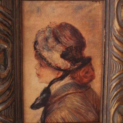 Lot #151: Vintage RENIOT "Portrait of a Woman" Reproduction Art by Academy Arts