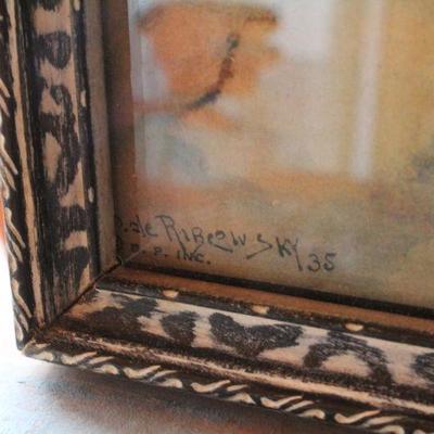 Lot #154: (2) Signed Original Art Framed Landscapes