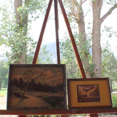 Lot #154: (2) Signed Original Art Framed Landscapes