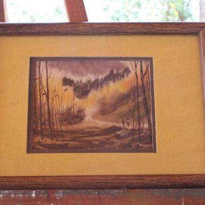 Lot #154: (2) Signed Original Art Framed Landscapes