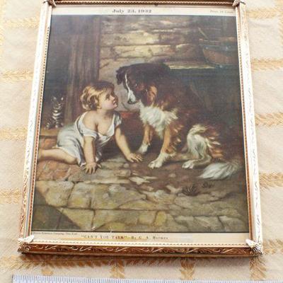 Lot #155: Group of (3) Vintage Children's Theme Art Prints