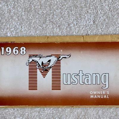 #186    1968 MUSTANG OWNER'S MANUEL