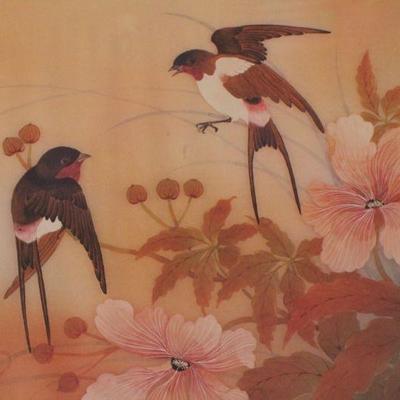 Lot #161: Vintage Japanese Original Art SIGNED by Artist Johnny Lung 20" x 16"