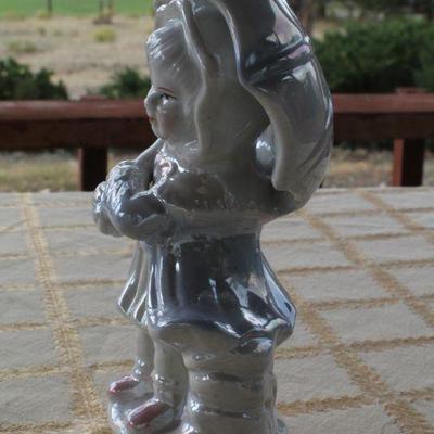 Lot #171: Vintage Porcelain Decorative Girl with Umbrella Figure