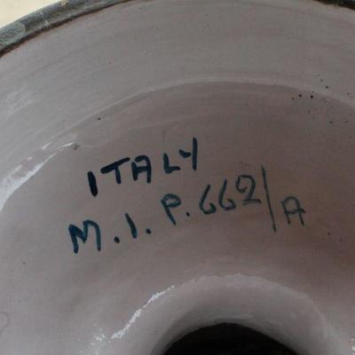 Lot #175: Vintage Tall Made in Italy Fountain Scene Vessel w/ Lid 