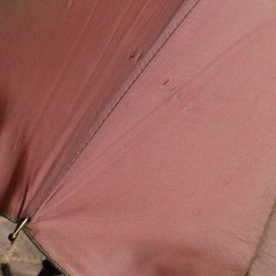 Lot #180: Antique Fabric Umbrella - Tested and Works 