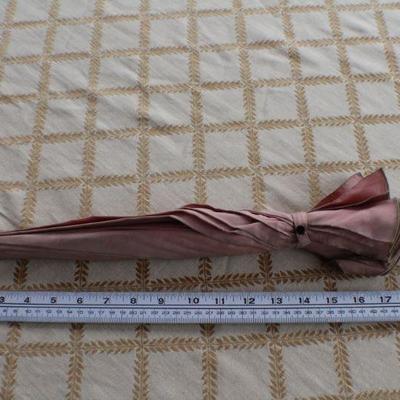 Lot #180: Antique Fabric Umbrella - Tested and Works 