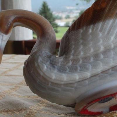 Lot #182: Vintage Large IMPERIAL GLASS Swan