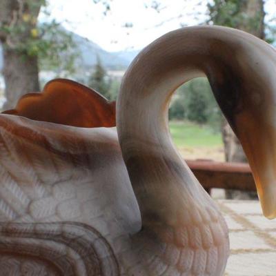 Lot #182: Vintage Large IMPERIAL GLASS Swan