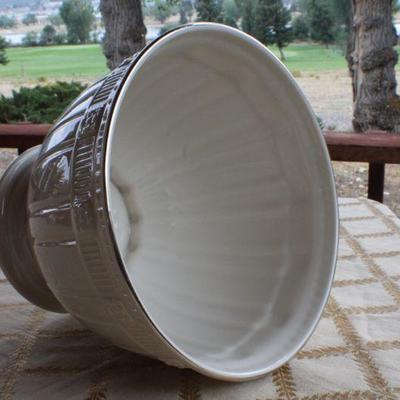 Lot #183: Large LENOXâ„¢ White Porcelain Display Vessel w/ Original sticker Tag Label