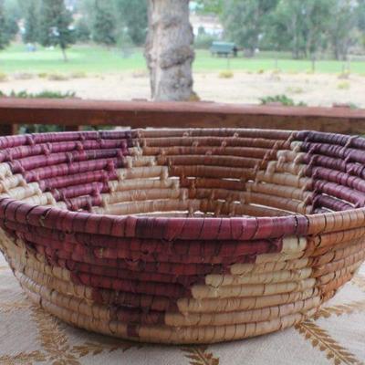 Lot #189: Vintage Woven Basket Home Deco