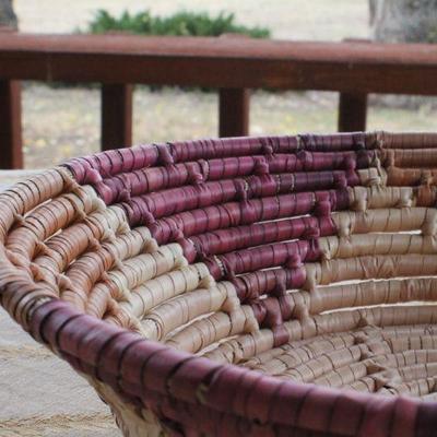 Lot #189: Vintage Woven Basket Home Deco