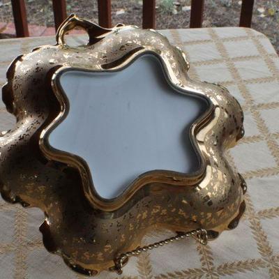 Lot #191: Gold Accent SIGNED Antique Floral Decorative Plate 