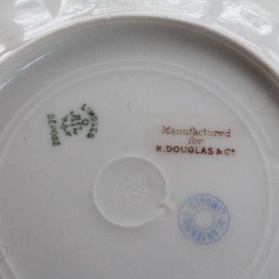 Lot #192: Antique Set of (6) R. Douglas & Co. LIMOGESâ„¢ Hand Painted Dessert Plates
