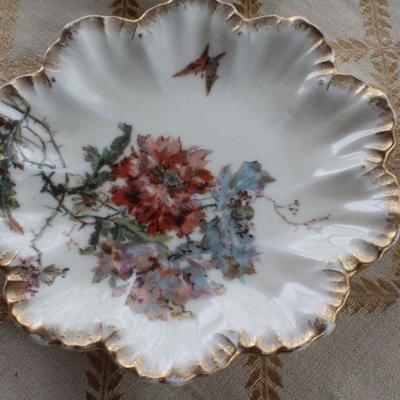 Lot #192: Antique Set of (6) R. Douglas & Co. LIMOGESâ„¢ Hand Painted Dessert Plates