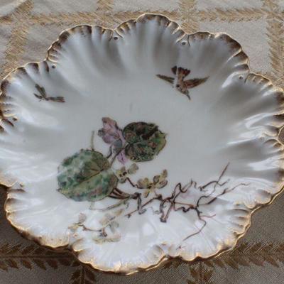 Lot #192: Antique Set of (6) R. Douglas & Co. LIMOGESâ„¢ Hand Painted Dessert Plates