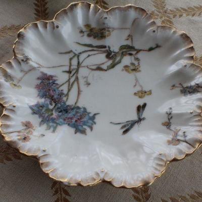 Lot #192: Antique Set of (6) R. Douglas & Co. LIMOGESâ„¢ Hand Painted Dessert Plates