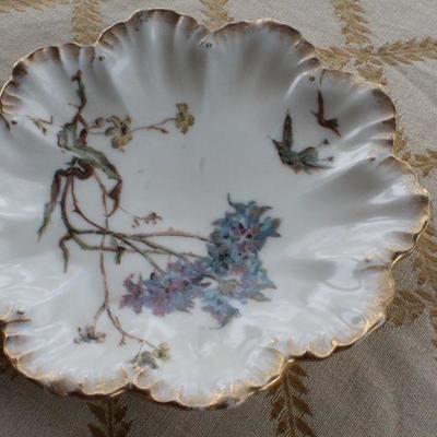 Lot #192: Antique Set of (6) R. Douglas & Co. LIMOGESâ„¢ Hand Painted Dessert Plates