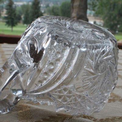 Lot #193: Pair of Vintage Glass Collectibles (one shows some small chips on top)