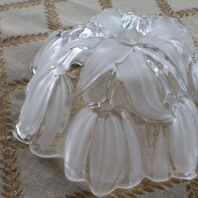 Lot #193: Pair of Vintage Glass Collectibles (one shows some small chips on top)