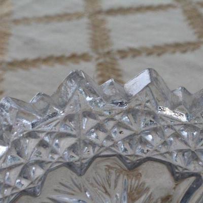 Lot #193: Pair of Vintage Glass Collectibles (one shows some small chips on top)