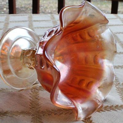 Lot #197: Group of (4) Assorted Vintage Carnival Art Glass Creations